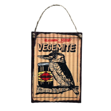 Vintage Look Happy Little Vegemite Hanging Tin Sign | 29 x 40 cm