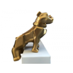 Genuine Mack Brand Gold Full Size Bulldog Mascot Statue | 11cm x 9cm