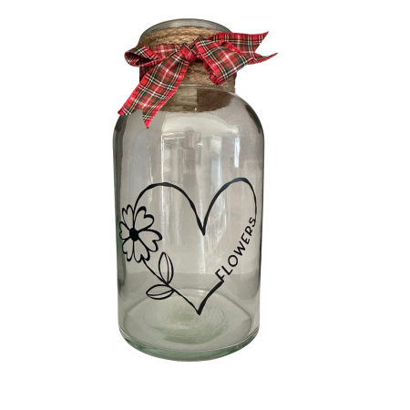 Rogue Clear Specimen Style 20cm Clear Glass Vase | Country Flower