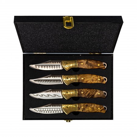 Homeys Tools for Life Schiffmacher Steak Knives | 4 Piece Box Set