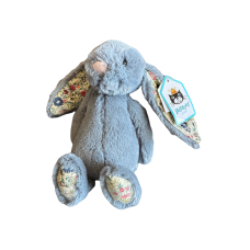 Jellycat Blossom Bashful Dusky Blue Small Bunny | 8 x 9 x 18cm