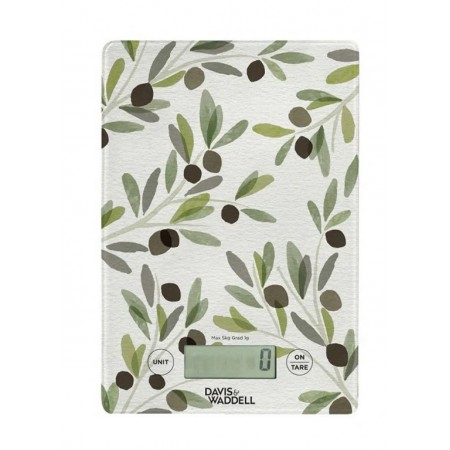 Davis & Waddell Aphrodite Electronic Kitchen Scale | Watercolour Olive