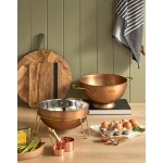 Academy Copper Plated Measuring Cups With Brass Handles | 4 Piece Set