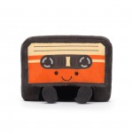 Jellycat Amuseables Cassette Tape Black | 7 x 18 x 20 cm