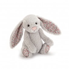 Jellycat Blossom Bashful Silver Small Bunny | 8 x 9 x 18cm