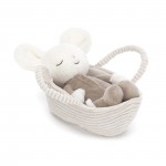 Jellycat Rock-a-Bye Mouse Cream | Small 10 x 9 x 19 cm