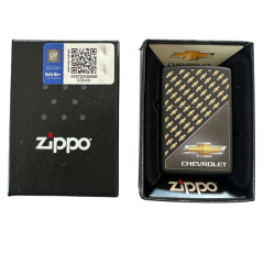 Zippo Chevrolet Logo Matte Black Finish Lighter 