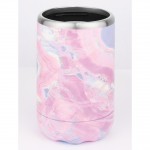 Avanti Double Wall Insulated Can & Stubby Holder Personalised | Pink Marble
