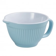 Avanti Ribbed Melamine Mixing Bowl Jug Blue | 1 Litre 16cm