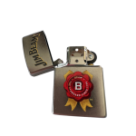 Zippo Jim Beam Colour Logo Street Chrome Lighter 
