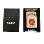 Zippo Jim Beam Colour Logo Street Chrome Lighter 