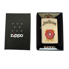 Zippo Jim Beam Colour Logo Street Chrome Lighter 