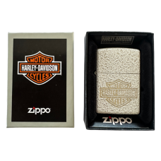 Zippo Harley Davidson Mercury Glass Laser Engraved Lighter 