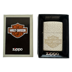 Zippo Harley Davidson Mercury Glass Laser Engraved Lighter 