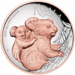 2023 $8 Koala High Relief Gilded 5oz Silver Proof Coin - 132/750