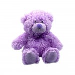 Gorgeous Plush Lilac Bella Bear with Silky Ribbon Soft Plush Toy 25cm