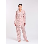 Arabella Pyjama Set | Long Sleeve Pink Floral 100% Pure Cotton Voile