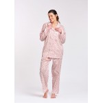 Arabella Pyjama Set | Long Sleeve Pink Floral 100% Pure Cotton Voile