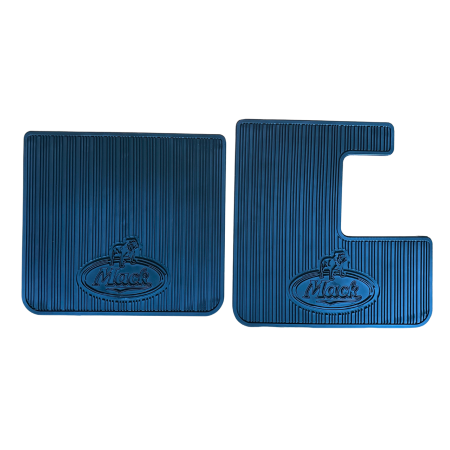 Genuine Mack Brand Black Rubber Vision Floor Mats | Pair