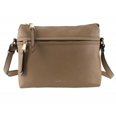Milleni PU Vegan Leather Cross Body Zip Bag | Style PV3933
