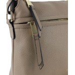 Milleni PU Vegan Leather Cross Body Zip Bag | Style PV3933