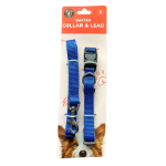 Dudley's World Dog Small Size Collar & Lead Set | Pink Purple Blue Black