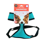 Dudley's World Dog Small Size 30 - 40cm Soft Mesh Harness | Grey Purple Teal