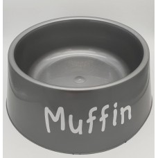 Quadrant Brand Giant Grey Plastic Dog Food Water Bowl | Pack of 5 Quadrant Brand Giant Grey Plastic Dog Food Water Bowl | Pack of 5