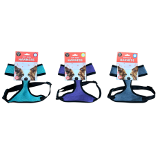 Dudley's World Dog Large Size 48 - 62cm Soft Mesh Harness | Grey Purple Teal