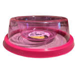 Dudley's World Dog or Cat Plastic Non Slip Food Water Bowl | Pink or Blue