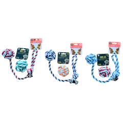 Dudley's World Dog Rope Knot Chew Play Toys | Pack of 2