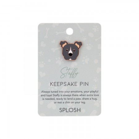 Splosh Collector Keepsake Pin | Staffy
