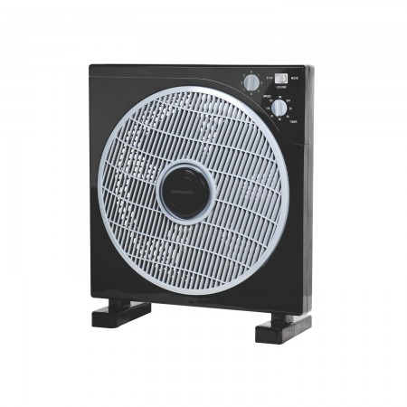 Germanica Square Black Box Fan | 30cm