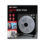 Germanica Square Black Box Fan | 30cm