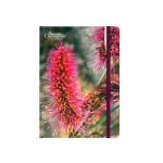 Australian Geographic A5 Size Native Flower Hardcover Notebook & Pens | Pink