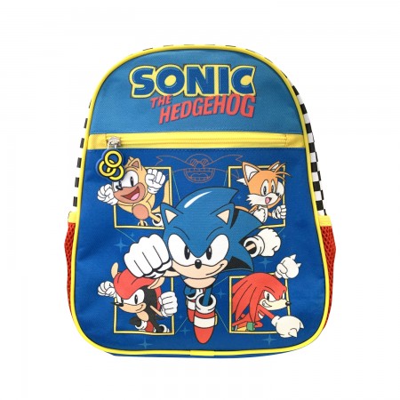 Licensed Sonic the Hedgehog Print Kids Backpack | 30 x 25 x 10cm