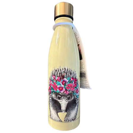 Tanya Kalantary Australian Art Stainless Steel Hot Cold 500ml Drink Flask Bottle | Echidna