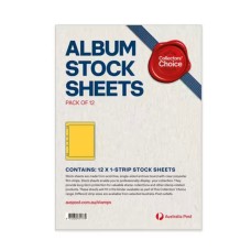Australia Post Collectors Choice A4 Stamp Album Stock Sheets 12 x 1-Strip Australia Post Collectors Choice A4 Stamp Album Stock Sheets 12 x 1-Strip