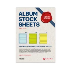Australia Post Collectors Choice A4 Stamp Album Stock Sheets 12 x Mixed Strip Australia Post Collectors Choice A4 Stamp Album Stock Sheets 12 x Mixed Strip