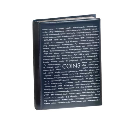 Lighthouse Compact Blue Coin Collector Album | Holds 96 Coins