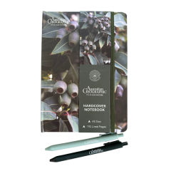 Australian Geographic A5 Size Gumnut Hardcover Notebook & Pens | Green