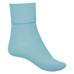 LW Reid Unisex Howitt Turnover Top Ankle Socks | Sky Blue