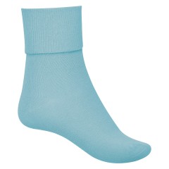 LW Reid Unisex Howitt Turnover Top Ankle Socks | Sky Blue LW Reid Unisex Howitt Turnover Top Ankle Socks | Sky Blue