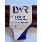 LW Reid Gooseberry Soft Stretch Twin Pack School Head Bands | Maroon