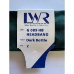LW Reid Gooseberry Soft Stretch Twin Pack School Head Bands | Bottle Green