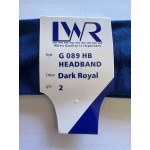 LW Reid Gooseberry Soft Stretch Twin Pack School Head Bands | Royal