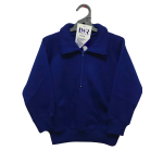 Boys or Girls LW Reid Royal Blue Long Sleeve Zip Neck School Jumper | Size 6 and 8