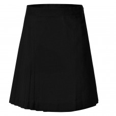 Girls LW Reid School Uniform Pleated Truganini Sports Netball Skirt | Black