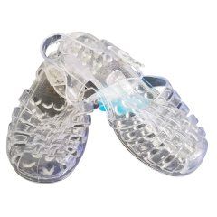 Girls Jelly Beans Summer Buckle Sandals | Clear