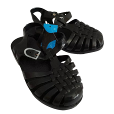 Girls Jelly Beans Summer Buckle Sandals | Black